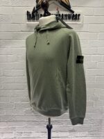 STONE ISLAND 62160 MALFILE' FLEECE_ GARMENT DYED 'OLD' EFFECT: Hooded sweatshirt in malfilé fleece. 

Large / P2P 22.5” - Image 5