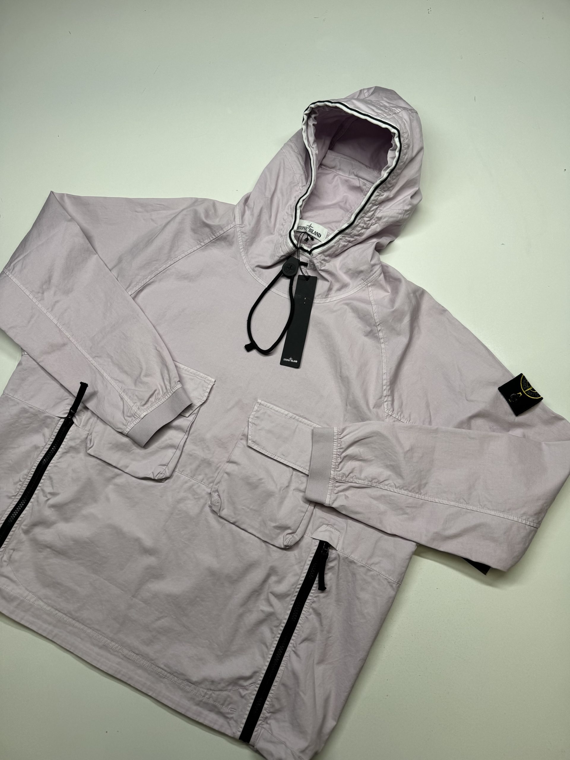 STONE ISLAND 44019 SUPIMA® COTTON TWILL STRETCH-TC SMOCK . LARGE