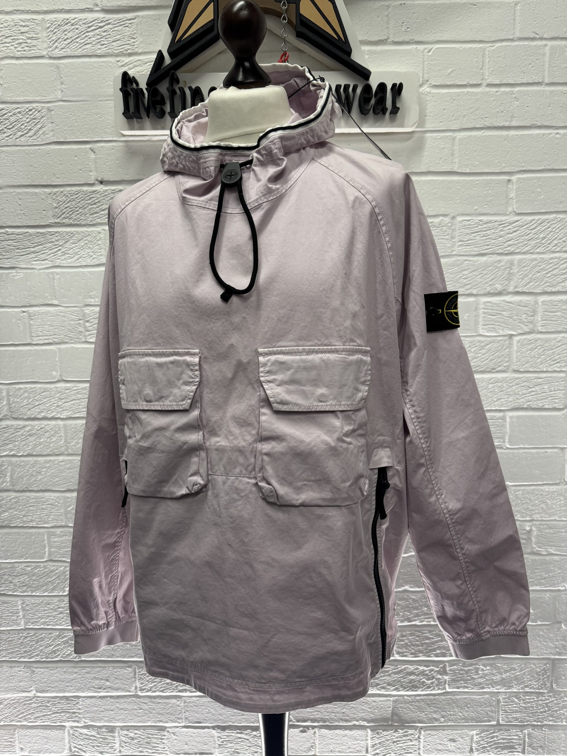 STONE ISLAND 44019 SUPIMA® COTTON TWILL STRETCH-TC SMOCK . LARGE