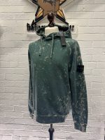 STONE ISLAND 61338 COTTON FLEECE + OFF-DYE OVD TREATMENT HOODED SWEATSHIRT. 

Size. Large 23.5”” p2p - Image 3