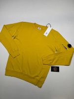 C.P COMPANY UNDERSIXTEEN CREWNECK LIGHT FLEECE SWEATSHIRT-YELLOW