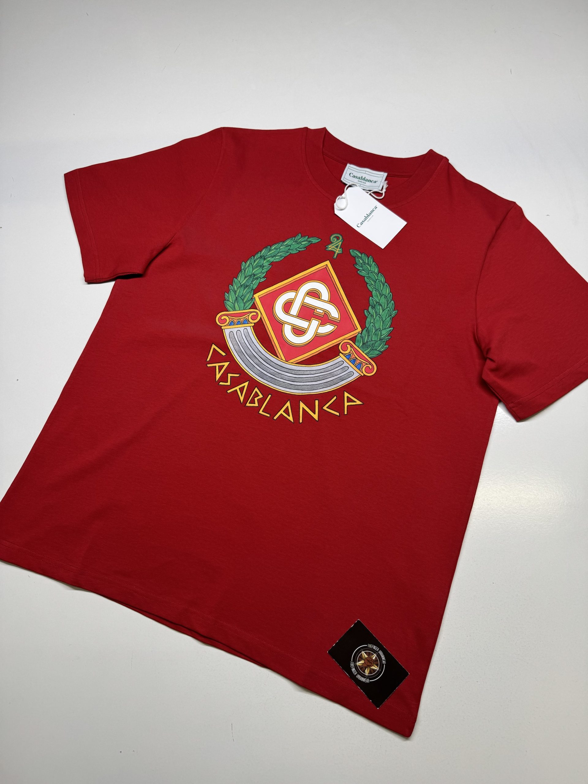 Tシャツ・カットソー Casablanca FW25 Casablanca Top Red (WPF25JTP028 02) Chrome T-Shirt | Casablanca Paris