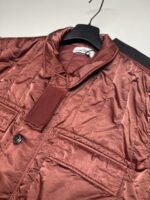 STONE ISLAND 43521 NYLON RASO QUILTED-TC  FIELD JACKET IN ROUGE  -  Large / 25.5” p2p - Image 3