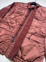 STONE ISLAND 43521 NYLON RASO QUILTED-TC  FIELD JACKET IN ROUGE  -  Large / 25.5” p2p - Image 5