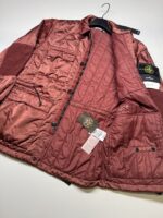 STONE ISLAND 43521 NYLON RASO QUILTED-TC  FIELD JACKET IN ROUGE  -  Large / 25.5” p2p - Image 6