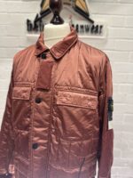 STONE ISLAND 43521 NYLON RASO QUILTED-TC  FIELD JACKET IN ROUGE  -  Large / 25.5” p2p - Image 8