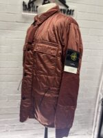 STONE ISLAND 43521 NYLON RASO QUILTED-TC  FIELD JACKET IN ROUGE  -  Large / 25.5” p2p - Image 9