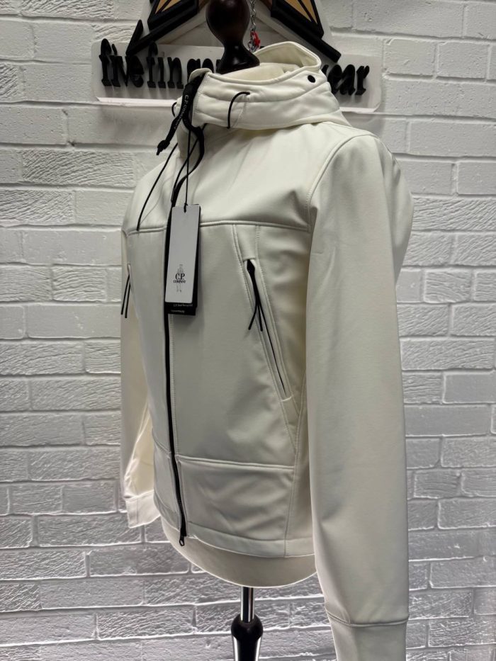 CP Company C.P. Shell-R fleece lined Jacket in White - Image 10