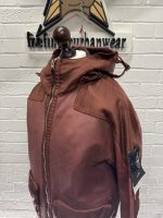 Stone Island LEATHER-TC MODIFIED PANAMA 6/3 HT NYLON hooded Leather Jacket -   Large / 24.5” P2P - Image 6
