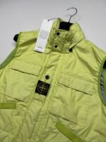 STONE ISLAND G0123 MEMBRANA VEST IN LIGHT GREEN 

Large / P2P 23” - Image 4