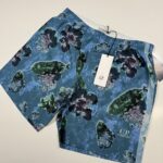 C.P. Company flatt Nylon flower print shorts in surf blue -   Size 48 / Medium / w32”