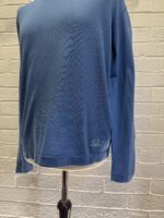 CP company cotton crepe crew knit in Blue   - Size 50 / Large / p2p  23” - Image 5