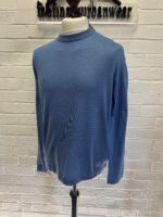 CP company cotton crepe crew knit in Blue   - Size 50 / Large / p2p  23” - Image 6