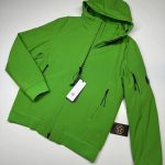 CP Company 003A C.P. Shell-R fleece lined Jacket in classic green.
