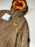 CP Company 104A Goretex Infinium Mixed Hooded 2 in 1 Jacket - brown/orange - Image 3