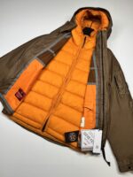 CP Company 104A Goretex Infinium Mixed Hooded 2 in 1 Jacket - brown/orange - Image 2