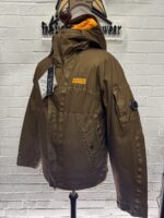 CP Company 104A Goretex Infinium Mixed Hooded 2 in 1 Jacket - brown/orange - Image 11