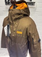 CP Company 104A Goretex Infinium Mixed Hooded 2 in 1 Jacket - brown/orange - Image 12