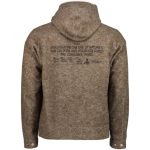 C.P. COMPANY Program_3 Felt Hooded Zipped Overshirt in Iron - Image 5
