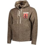 C.P. COMPANY Program_3 Felt Hooded Zipped Overshirt in Iron