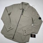 CP COMPANY 124A Gabardine overshirt In walnut