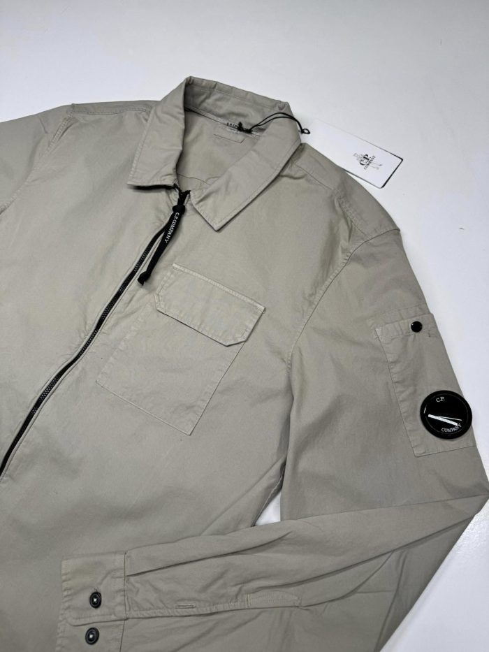 CP COMPANY 158A  Gabardine overshirt In light green - Image 2