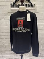 CP Company 361A Recycled Jersey Crew Sweatshirt in Black - Image 3