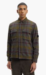 CP Company 326A tartan shirt in forged iron