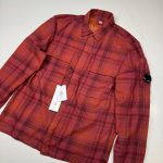 CP Company 326A tartan shirt in Scooter red