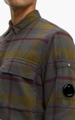 CP Company 326A tartan shirt in forged iron - Image 4