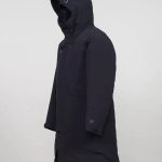 CP Company 255A Micro M Long hooded jacket in Black
