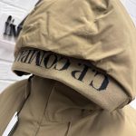 CP Company 255A Micro M Long hooded jacket in butternut brown.