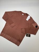 CP Company fast dyed merino wool Plain Jumper  - Rouge