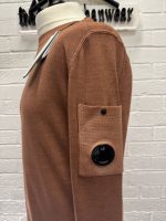 CP Company fast dyed merino wool Plain Jumper  - Rouge - Image 5