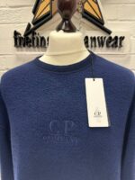 CP COMPANY 291A CREW NECK SWEATSHIRT IN POLAR FLEECE - BLUE / 887 - Image 5