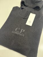 CP COMPANY 292A HOODED SWEATSHIRT IN WOOL POLAR FLEECE- BLACK - Image 3