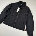 CP Company x Mr Porter collab 251A Flatt Nylon down jacket in Black.