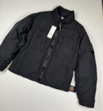 CP Company x Mr Porter collab 251A Flatt Nylon down jacket in Black.