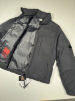 CP Company x Mr Porter collab 251A Flatt Nylon down jacket in Black. - Image 5