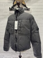 CP Company 251A Flatt Nylon down jacket in Grey - Image 5