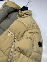 CP COMPANY 175A Eco-Chrome R Down Jacket in Khaki - Image 3