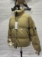 CP COMPANY 175A Eco-Chrome R Down Jacket in Khaki - Image 6