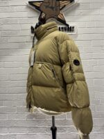 CP COMPANY 175A Eco-Chrome R Down Jacket in Khaki - Image 9