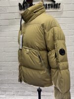 CP COMPANY 175A Eco-Chrome R Down Jacket in Khaki - Image 10