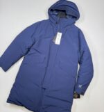 CP Company 255A Micro M Long hooded jacket in blue