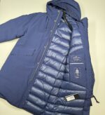 CP Company 255A Micro M Long hooded jacket in blue - Image 6