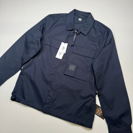 CP Company 042A Gabardine metropolis overshirt in Navy
