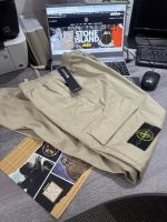 Stone Island 31312 Cargo pants in stretch cotton wool satin in sand - w29" - Image 2