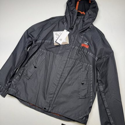 CP Company 105A Gore G-type Hooded Jacket in Black.