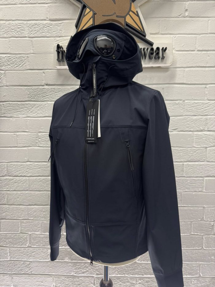 CP Company  002A C.P. Shell-R Goggle Jacket in Navy. - Image 5